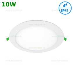 Spot LED 10W Slim Rotund Alb IP65