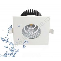 SPOTURI LED - Reduceri Spot LED 6W COB Patrat Alb Waterproof IP65 Promotie