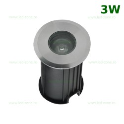 Spot LED Exterior Incastrabil 3W Rotund 12V