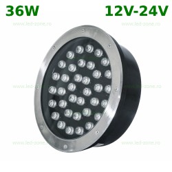 Spot LED Exterior Incastrabil 36x1W Rotund 12V-24V