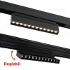Spot LED Magnetic 12W Liniar Clar Negru Reglabil