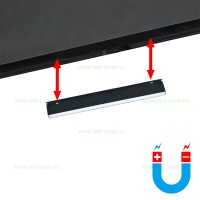 SPOTURI LED MAGAZIN, Spot LED Magnetic 12W Liniar Mat, LED-Zone.ro