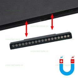 Spot LED Magnetic 18W Liniar Clar Reglabil