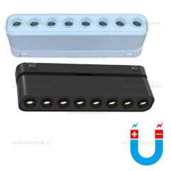 Spot LED Magnetic Aplicat 15W Oval Liniar Clar Negru Ultra Slim