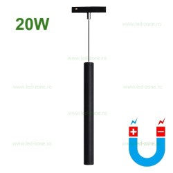 Spot LED Magnetic 20W Pendul Negru Ultra Slim P3