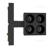 Spot LED Magnetic 8W Patrat Negru Reglabil Ultra Slim