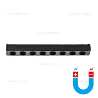 SPOTURI LED MAGAZIN, Spot LED Magnetic 10W Liniar Clar Negru Ultra Slim, LED-Zone.ro