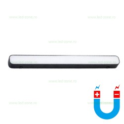 Spot LED Magnetic 15W Oval Liniar Mat Negru Ultra Slim
