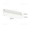 Spot LED Magnetic Aplicat 15W Liniar Ultra Slim Alb Reglabil