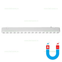 Spot LED Magnetic 15W Oval Liniar Clar Alb Ultra Slim