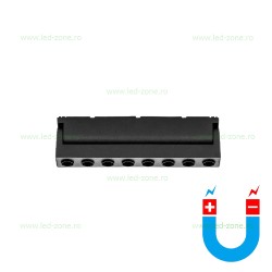 Spot LED Magnetic Aplicat 15W Liniar Ultra Slim Negru Reglabil