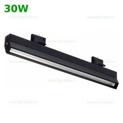 Spot LED Magazin 30W Liniar 4 Contacte Negru