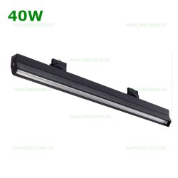 Spot LED Magazin 40W Liniar 4 Contacte Negru