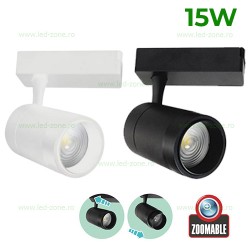 Spot LED Magazin Sina 15W COB Zoomable