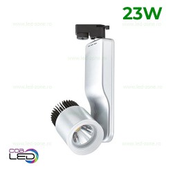 Spot LED Magazin Sina 23W Paris Argintiu