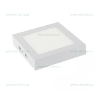 SPOTURI LED, Spot LED 6W Patrat Alb Aplicat, LED-Zone.ro