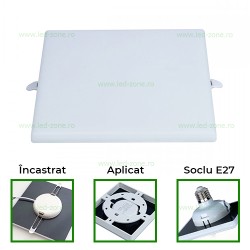 Spot LED 30W Patrat Mat Frameless 3in1