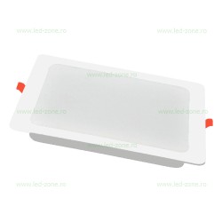 Spot LED 24W Patrat Alb Incastrat SOLE