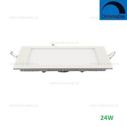 Spot LED 24W Slim Patrat Alb Dimabil