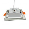 Spot LED 5W Patrat Mat Sticla