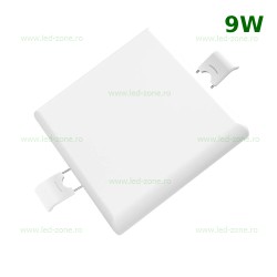 Spot LED 9W Patrat Mat Frameless