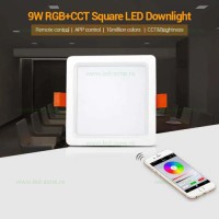 SPOTURI LED PATRATE - Reduceri Spot LED 9W Slim Patrat Alb SMART RGB CCT  Promotie