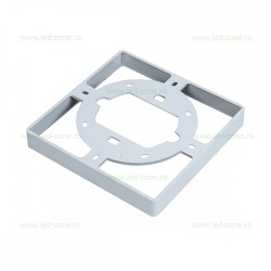 Suport Montaj Aplicat Spot LED 22W Patrat Frameless 3in1