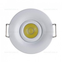 SPOTURI LED ROTUNDE MOBILE - Reduceri Spot LED 1W Rotund COB Mobil Alb Promotie