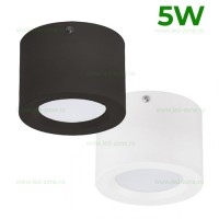 SPOTURI LED - Reduceri Spot LED 5W Rotund Aplicat Diverse Culori Promotie