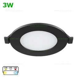 Spot LED 3W Rotund Incastrat CCT