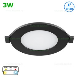 Spot LED 3W Rotund Incastrat CCT IP40