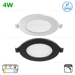 Spot LED 4W Rotund Incastrat Dimabil CCT IP40