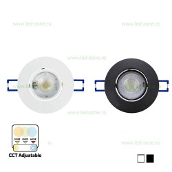 Spot LED 5W SMD Rotund Mobil CCT NORA PRO