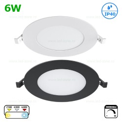 Spot LED 6W Rotund Incastrat Dimabil CCT IP40