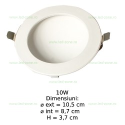 Spot LED 10W Rotund Alb Lumina Indirecta