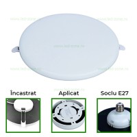 SPOTURI LED, Spot LED 30W Rotund Mat Frameless 3in1, LED-Zone.ro