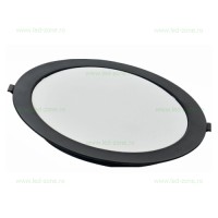 SPOTURI LED ROTUNDE, Black Friday - Spot LED 24W Rotund Negru Incastrat SOLE, LED-Zone.ro