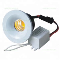 SPOTURI LED, Spot LED 3W COB Mini Rotund Alb A1005, LED-Zone.ro