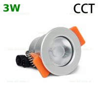 SPOTURI LED ROTUNDE, Spot LED 3W Rotund Incastrat CCT 12V, LED-Zone.ro