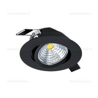 SPOTURI LED ROTUNDE, Spot LED 6W COB Rotund Mobil Negru Dimabil SALICETO, LED-Zone.ro