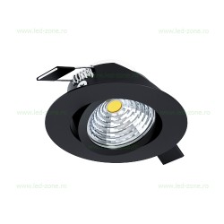 Spot LED 6W COB Rotund Mobil Negru Dimabil SALICETO