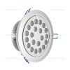 Spot LED 21x1W Rotund Mobil Argintiu 220V