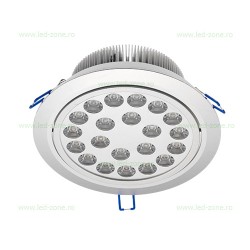 Spot LED 21x1W Rotund Mobil Argintiu 220V