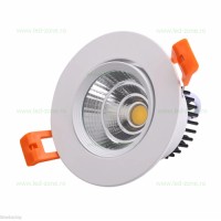 SPOTURI LED, Spot LED 3W COB Rotund Mobil Alb LZ01, LED-Zone.ro