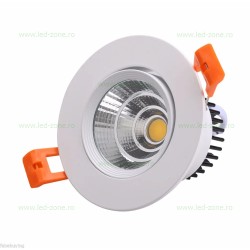 Spot LED 3W COB Rotund Mobil Alb LZ01
