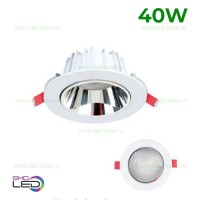 SPOTURI LED ROTUNDE, Spot LED 40W Rotund Alb Lucia, LED-Zone.ro