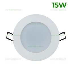 Spot LED 15W Rotund Alb
