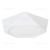 PLAFONIERE LED ROTUNDE - Reduceri Plafoniera LED 18W Alb Aplicat Diamond Promotie