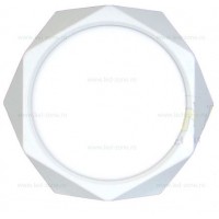 SPOTURI LED, Plafoniera LED 24W Alb Aplicat Diamond, LED-Zone.ro