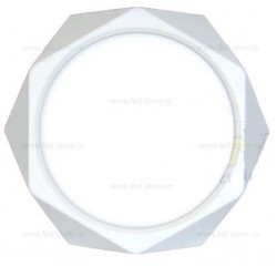 Plafoniera LED 24W Alb Aplicat Diamond